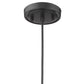 HomeRoots Lamia 3-Light Mini Pendant in Matte Black Finish