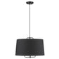 HomeRoots Lamia 3-Light Mini Pendant in Matte Black Finish