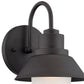 HomeRoots Lamp Shade Wall Light in Matte Black Finish