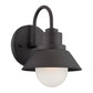 HomeRoots Lamp Shade Wall Light in Matte Black Finish