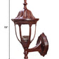 HomeRoots Lamp Shape Swing Arm Wall Light in Dark Brown Finish