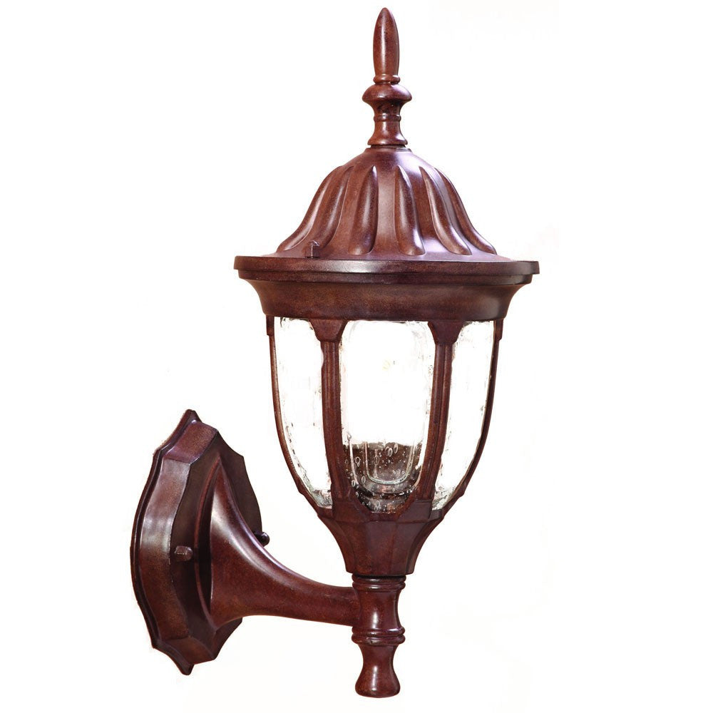 HomeRoots Lamp Shape Swing Arm Wall Light in Dark Brown Finish
