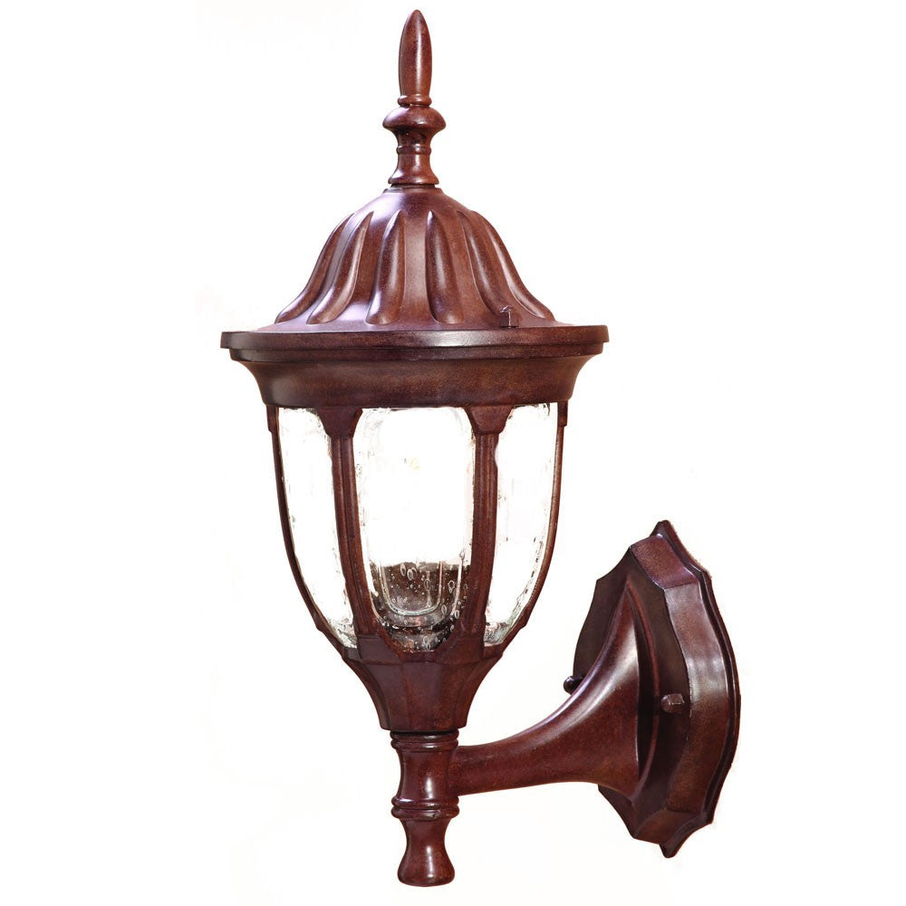 HomeRoots Lamp Shape Swing Arm Wall Light in Dark Brown Finish