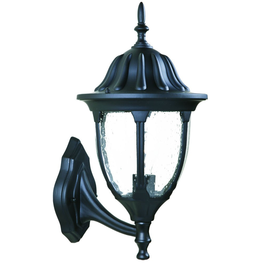 HomeRoots Lamp Shape Wall Light in Matte Black Finish