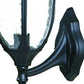 HomeRoots Lamp Shape Wall Light in Matte Black Finish