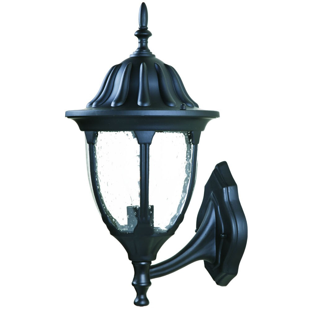 HomeRoots Lamp Shape Wall Light in Matte Black Finish