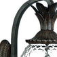 HomeRoots Lanai 3-Light Coral Wall Light in Black Finish