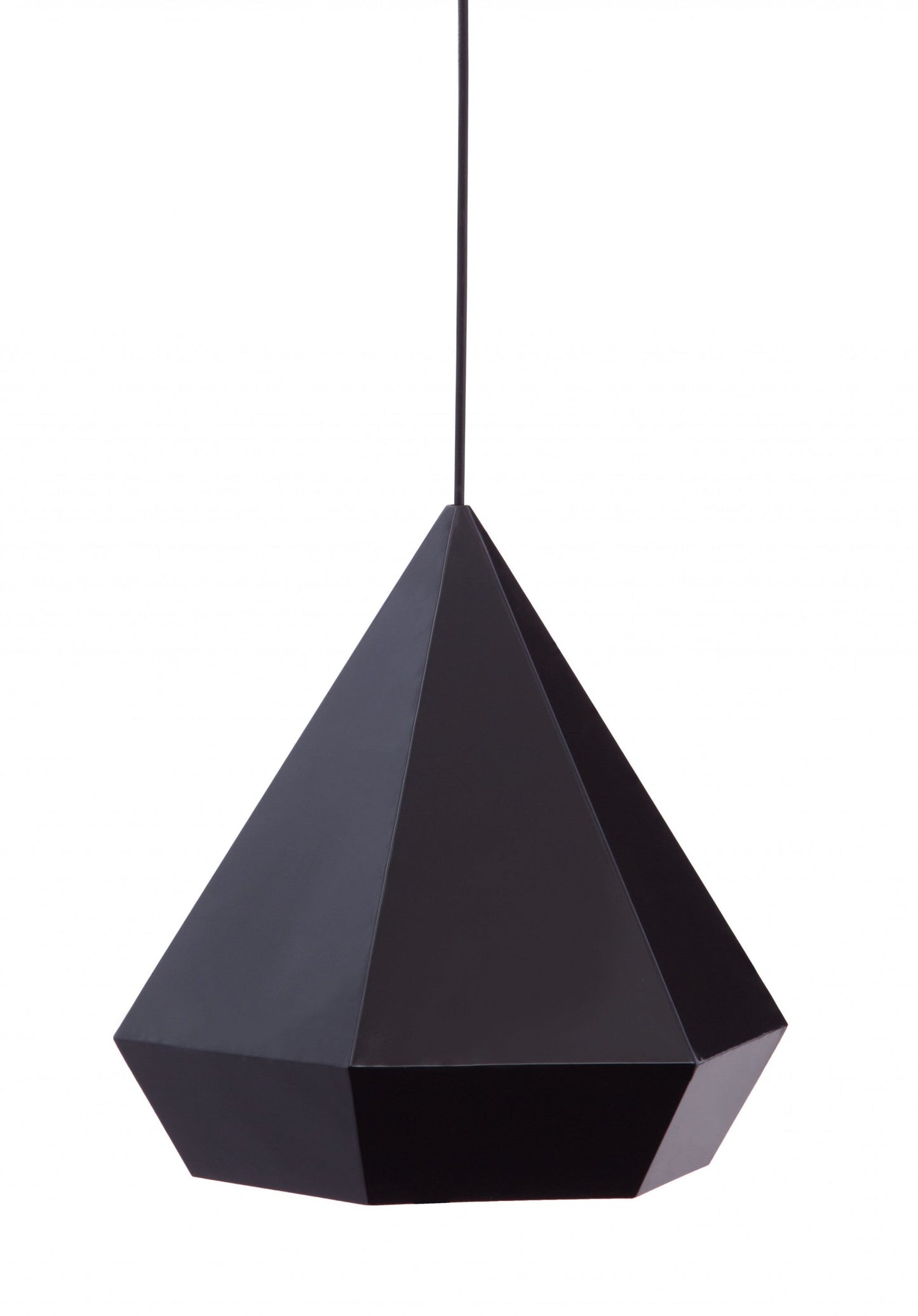 HomeRoots Lantern Geometric Dimmable Ceiling Light With Black Shades