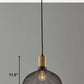 HomeRoots Large Caged Ceiling Pendant With Black Metal Finish