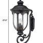 HomeRoots Laurens 3-Light Wall Light in Matte Black Finish