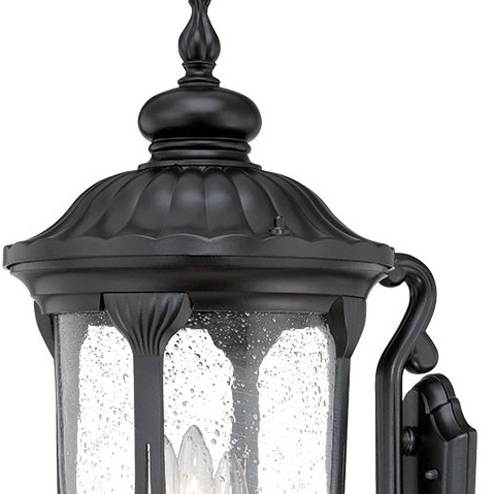 HomeRoots Laurens 3-Light Wall Light in Matte Black Finish
