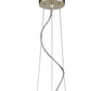 HomeRoots Layla 1-Light Bowl Pendant With Gloss White Interior Shade and Washed Gold Finish