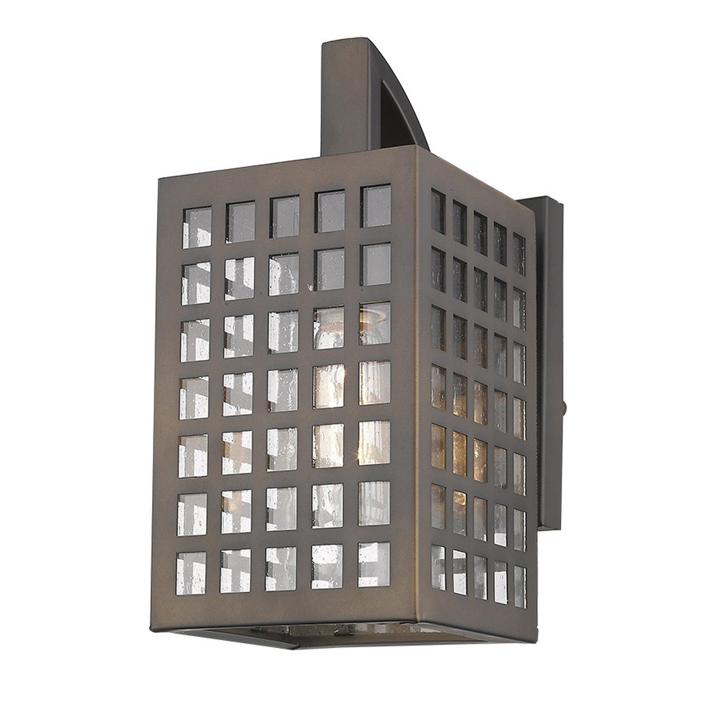 HomeRoots Letzel 1-Light Wall Light in Oil Rubbed Bronze Finish