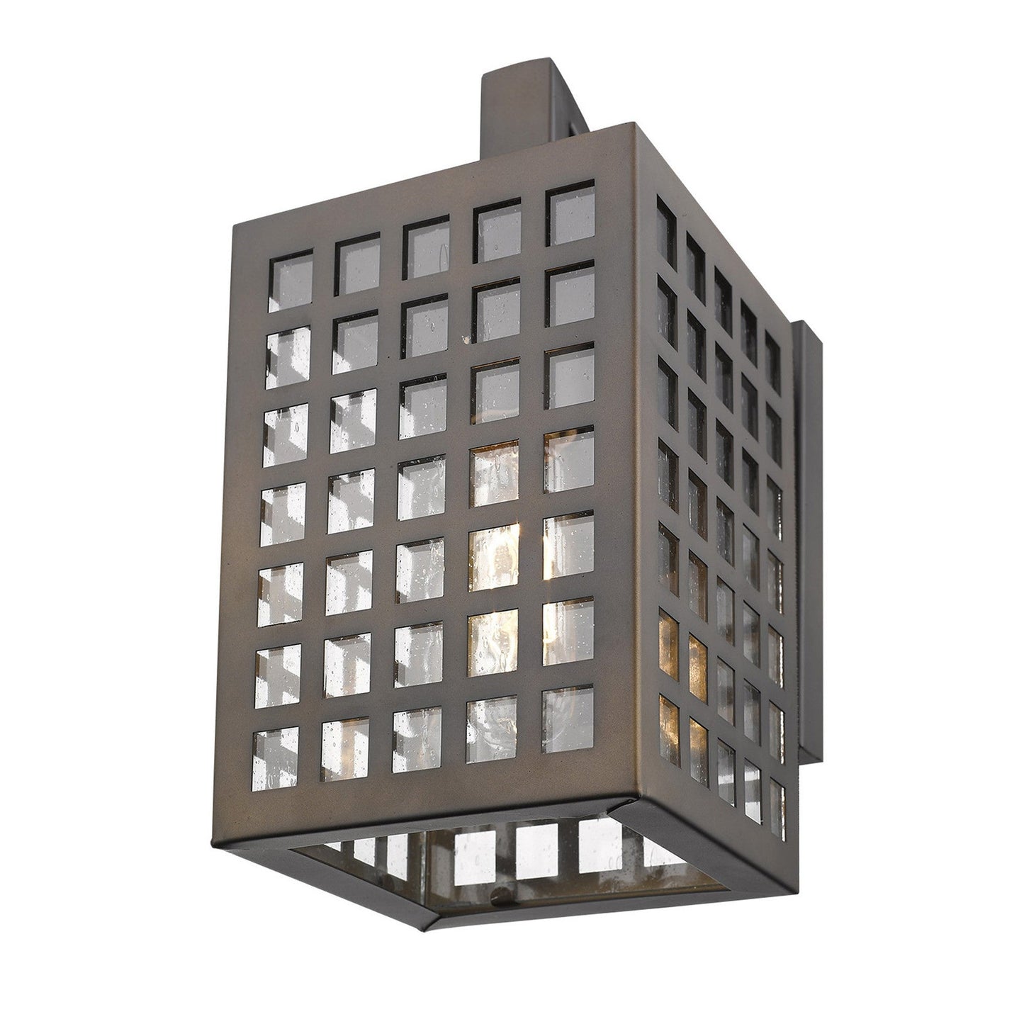 HomeRoots Letzel 1-Light Wall Light in Oil Rubbed Bronze Finish