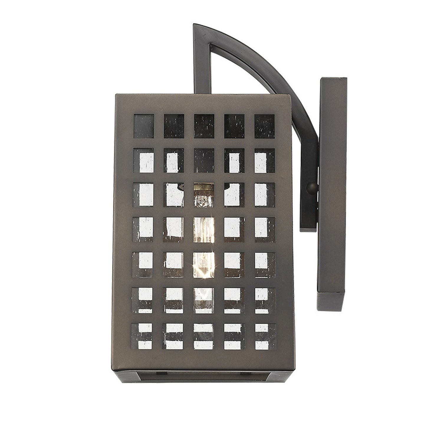 HomeRoots Letzel 1-Light Wall Light in Oil Rubbed Bronze Finish