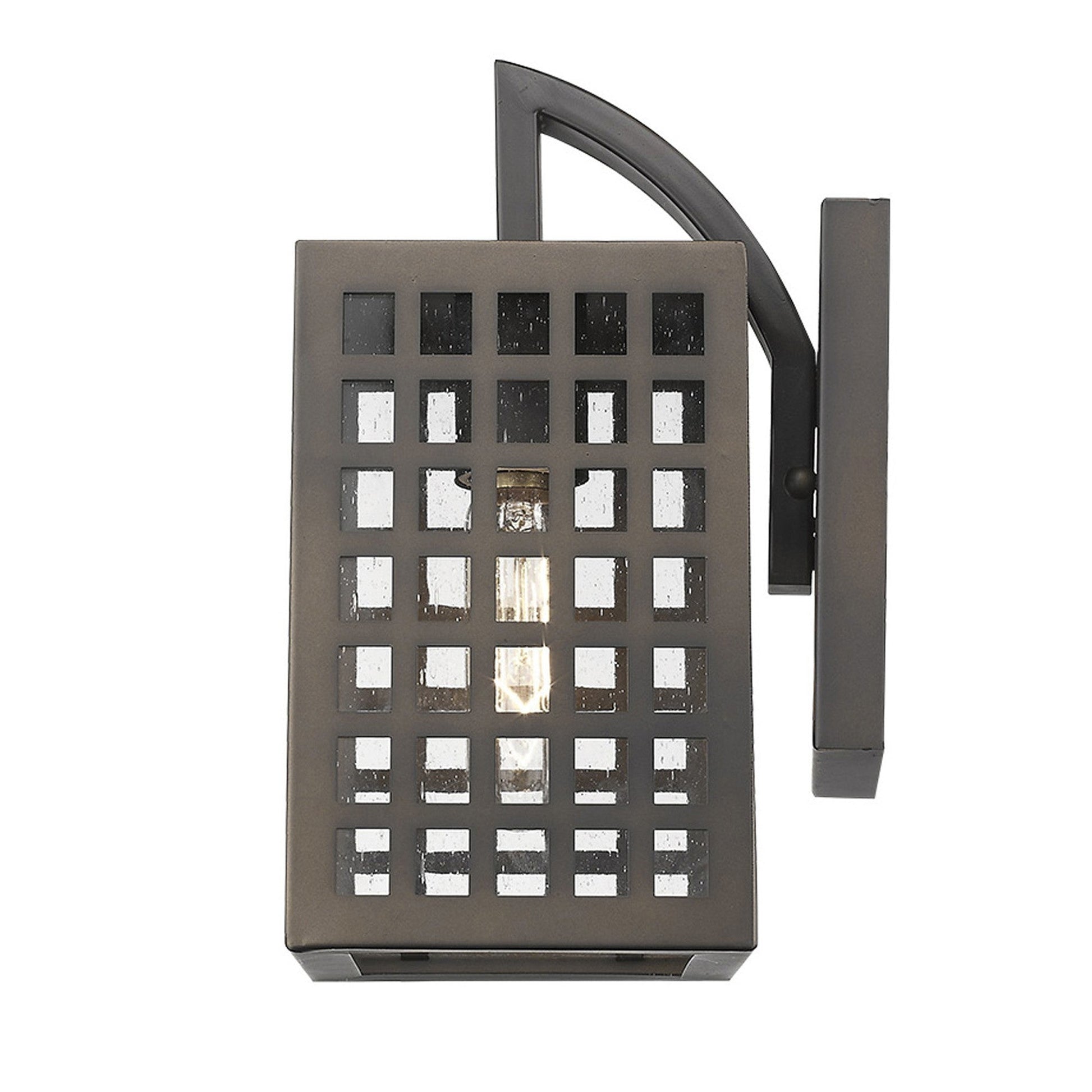 HomeRoots Letzel 1-Light Wall Light in Oil Rubbed Bronze Finish