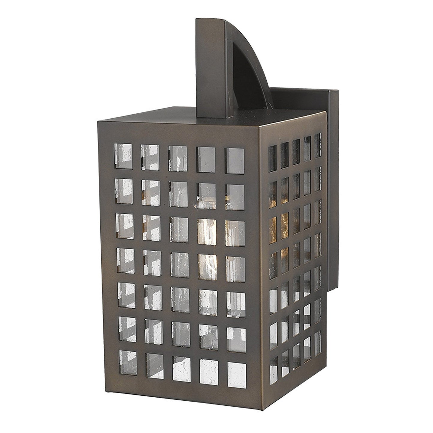 HomeRoots Letzel 1-Light Wall Light in Oil Rubbed Bronze Finish