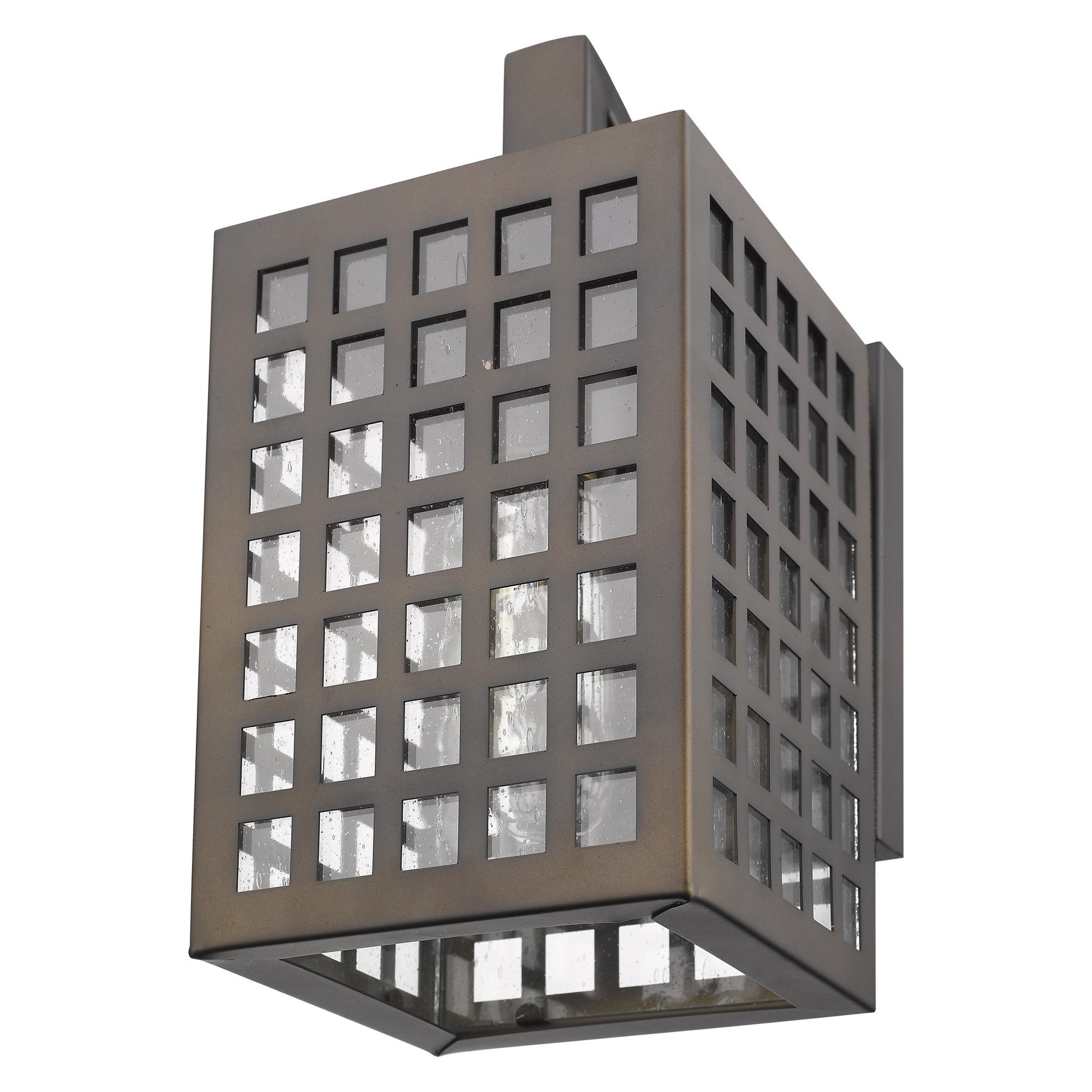 HomeRoots Letzel 1-Light Wall Light in Oil Rubbed Bronze Finish