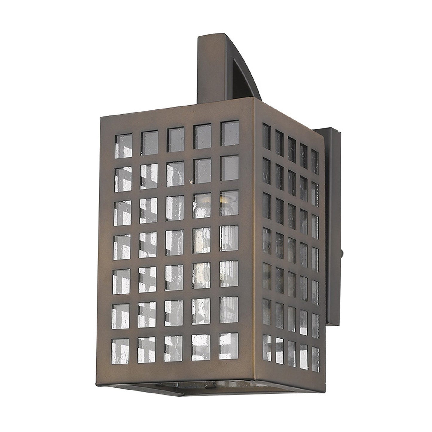 HomeRoots Letzel 1-Light Wall Light in Oil Rubbed Bronze Finish