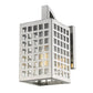 HomeRoots Letzel 1-Light Wall Light in Satin Nickel Finish