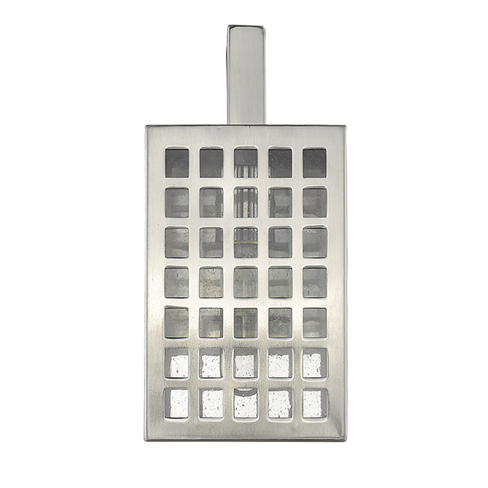 HomeRoots Letzel 1-Light Wall Light in Satin Nickel Finish