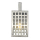 HomeRoots Letzel 1-Light Wall Light in Satin Nickel Finish