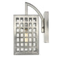 HomeRoots Letzel 1-Light Wall Light in Satin Nickel Finish