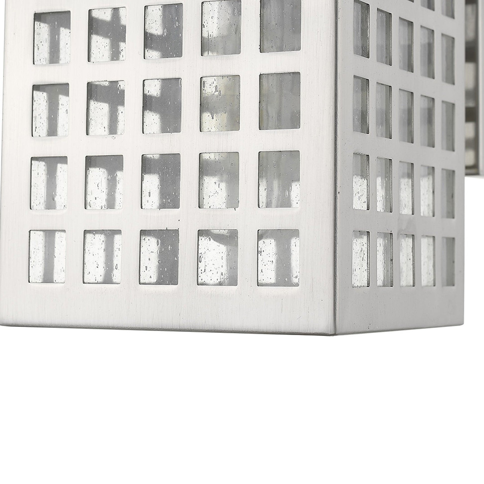 HomeRoots Letzel 1-Light Wall Light in Satin Nickel Finish