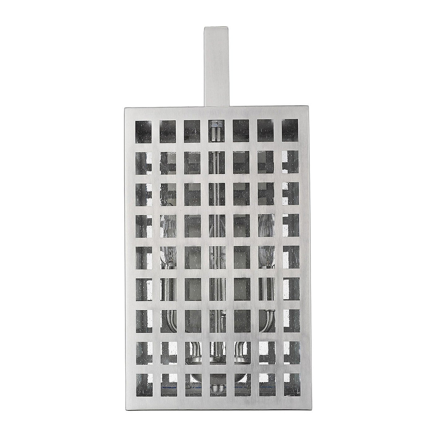 HomeRoots Letzel 3-Light Wall Light in Satin Nickel Finish