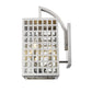 HomeRoots Letzel 3-Light Wall Light in Satin Nickel Finish