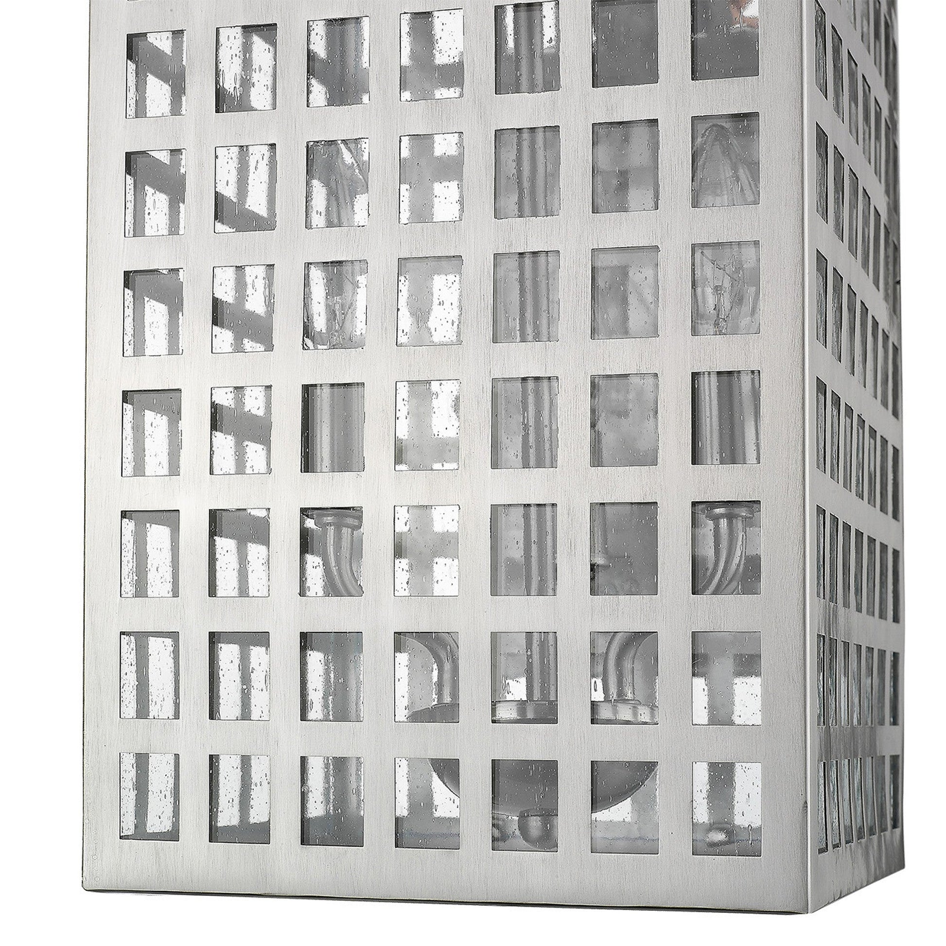 HomeRoots Letzel 3-Light Wall Light in Satin Nickel Finish