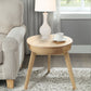HomeRoots Light Gray Curved Ceramic Table Lamps in Set of Two
