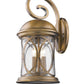 HomeRoots Lincoln 3-Light Wall Light in Antique Brass Finish