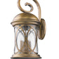 HomeRoots Lincoln 4-Light Wall Light in Antique Brass Finish