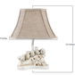 HomeRoots Little Bird Sing A Long Accent Table Lamp With Brown Bell Shade