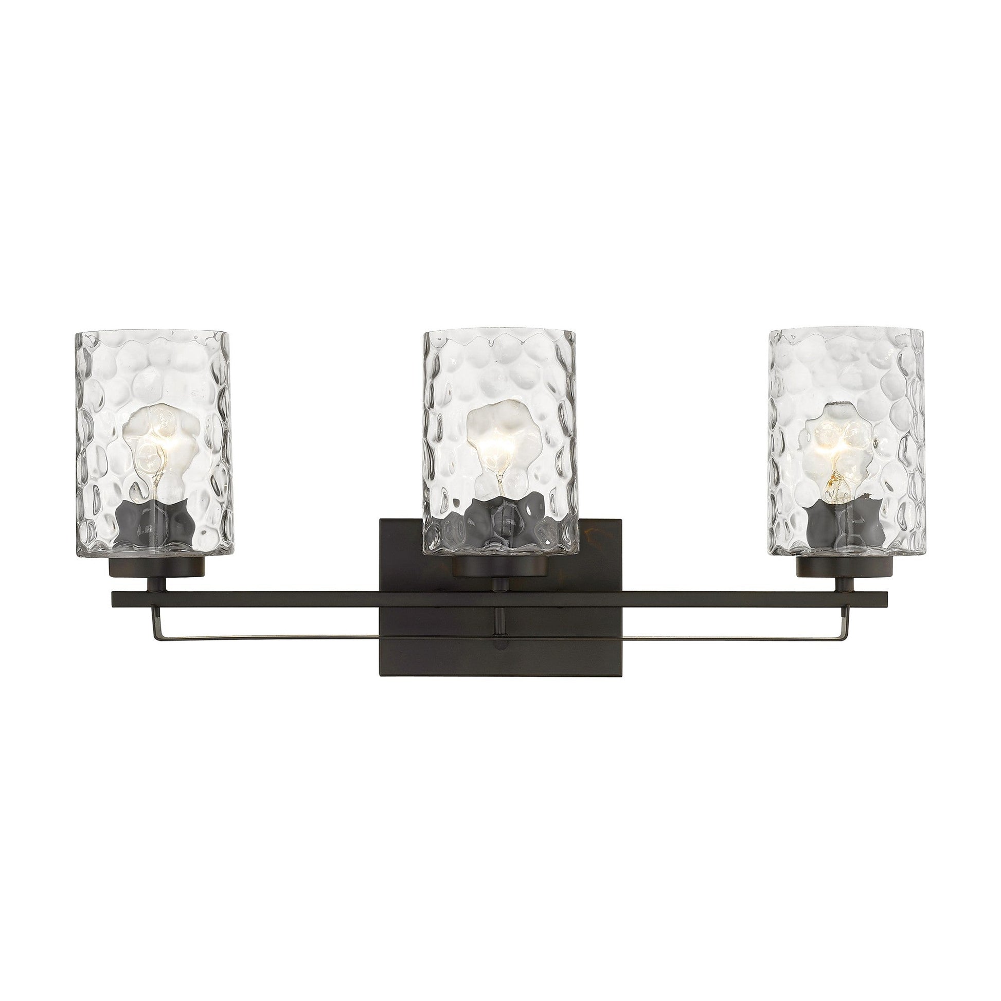 HomeRoots Livvy 3-Light Vanity in Oil Rubbed Bronze Finish