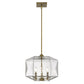 HomeRoots Loft 3-Light Pendant in Brass Finish