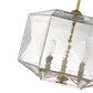 HomeRoots Loft 3-Light Pendant in Brass Finish