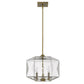 HomeRoots Loft 3-Light Pendant in Brass Finish