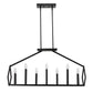 HomeRoots Luca 14-Light Island Pendant in Matte Black Finish