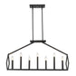 HomeRoots Luca 14-Light Island Pendant in Matte Black Finish