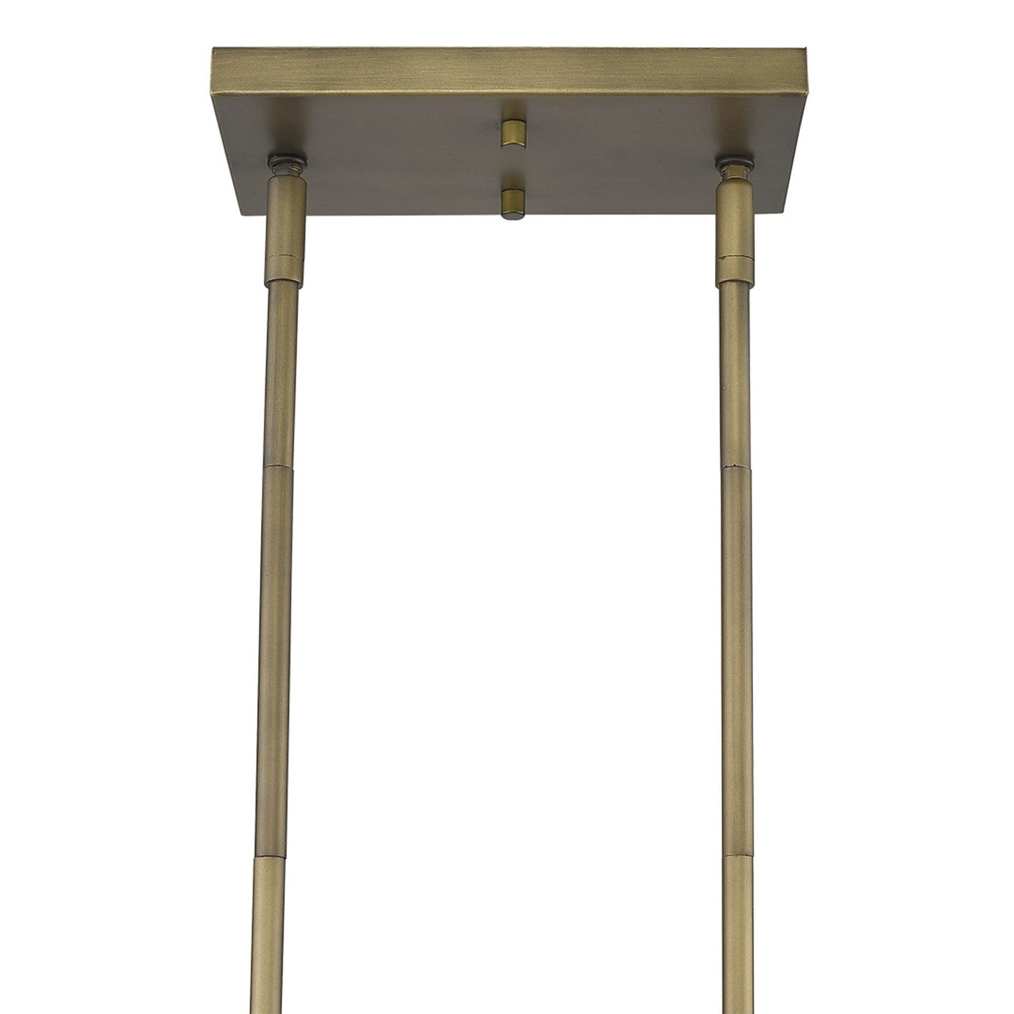 HomeRoots Lunette 10-Light Island Pendant With Aged Brass Finish