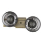 HomeRoots Lunette 2-Light Wall Sconce in Aged Brass Finish