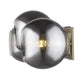 HomeRoots Lunette 3-Light Wall Sconce in Aged Brass Finish