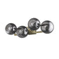 HomeRoots Lunette 4-Light Wall Sconce With Aged Brass Finish