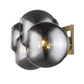 HomeRoots Lunette 4-Light Wall Sconce With Aged Brass Finish