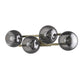 HomeRoots Lunette 4-Light Wall Sconce With Aged Brass Finish