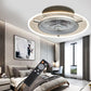 HomeRoots Luxurious LED Ceiling Lamp And Fan in Gold Finish