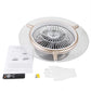 HomeRoots Luxurious LED Ceiling Lamp And Fan in Gold Finish