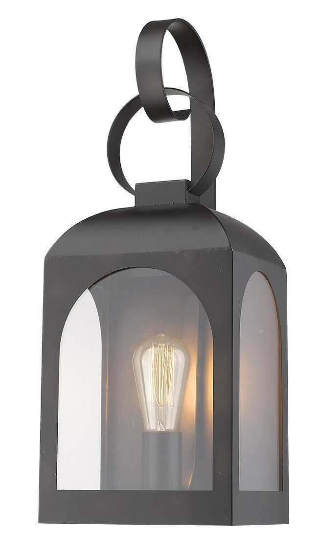 HomeRoots Madigan 1-Light Wall Light in Oil Rubbed Bronze Finish